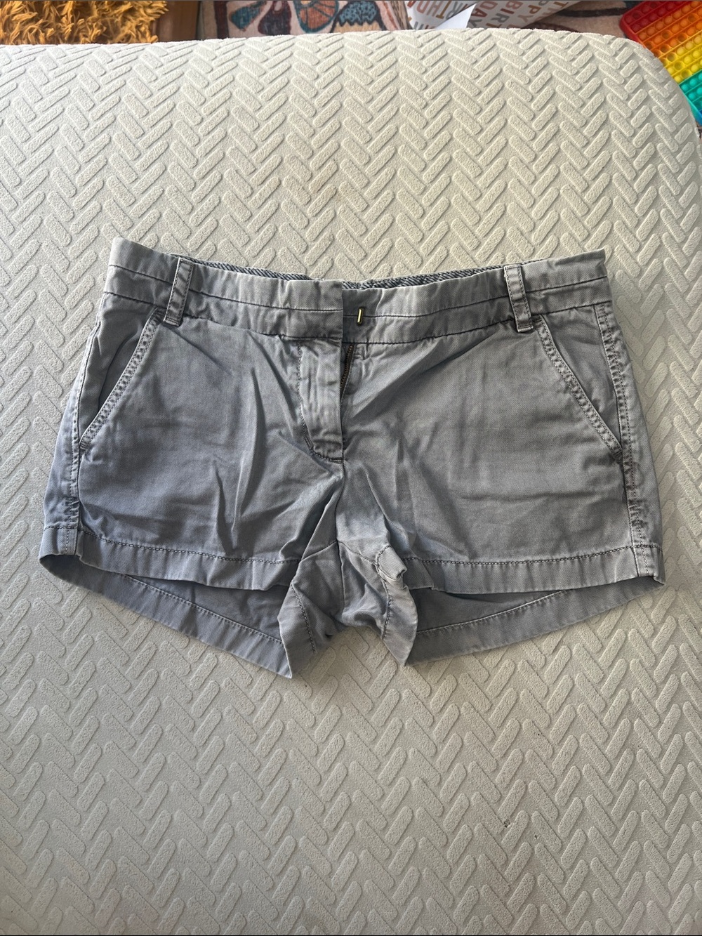 J. Crew Lightweight Gray Cotton-Blend Shorts